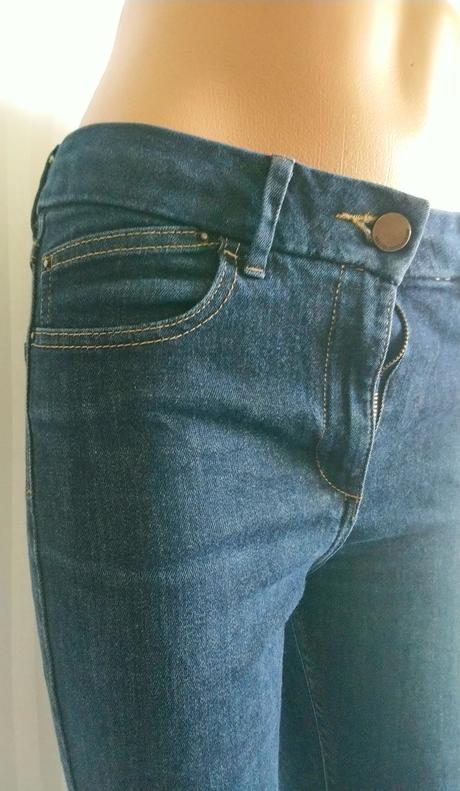 Dámske riflové elastické trištvrťáky, slimboot, marks & spencer,s