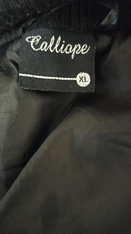 Dámska čierna bunda, calliope,xl