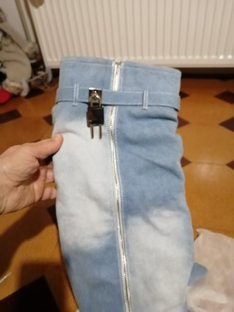 Luxusné riflove prechodné cizmy, 37