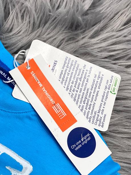 Chlapčenské tričko s potlačou a nápismi (6-9 mes.), original marines,68 / 74