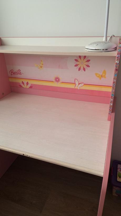 Písací stôl so stoličkou barbie,