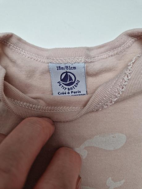 Petit bateau body s krátkym rukávom, 80