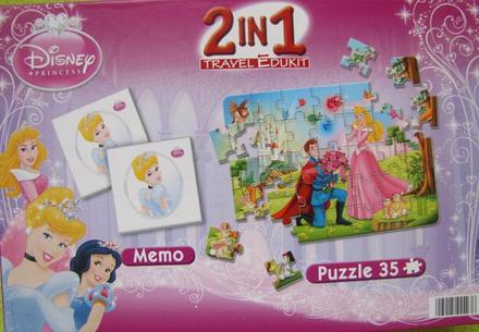 Puzzle + kartonove pexeso disney,