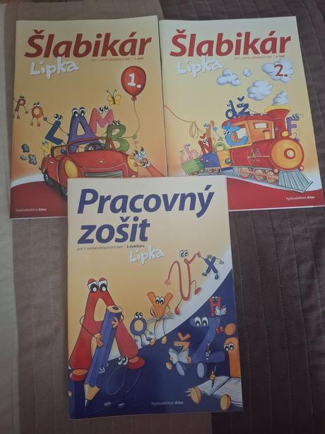 Šlabikár a pracovný zošit lipka 1ročnik všetko nov, 