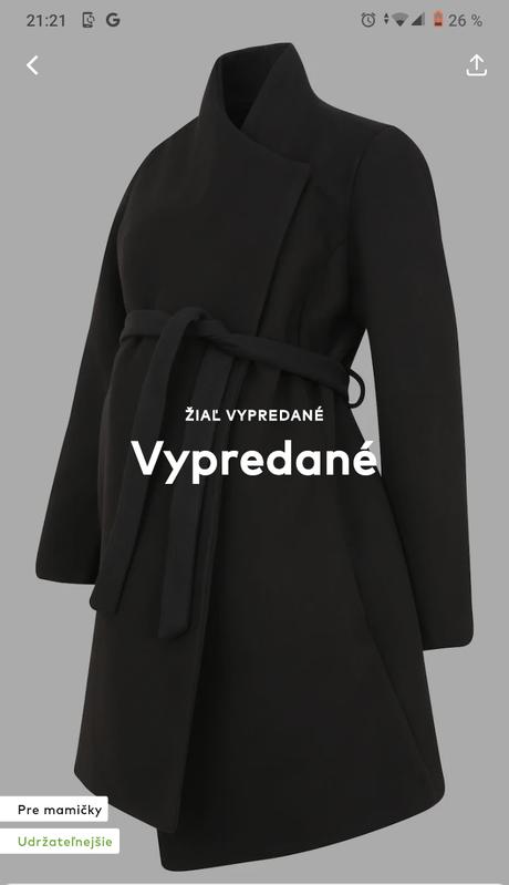 Tehotenský kabát roxy, s