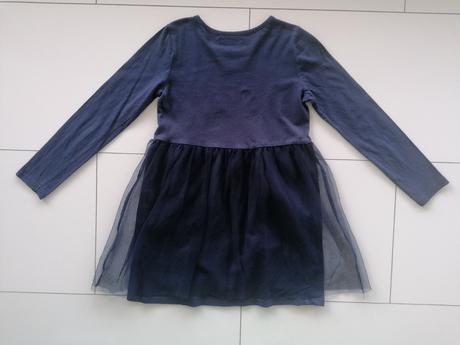 Tmavomodré šaty pre dievčatá 128, sinsay,128