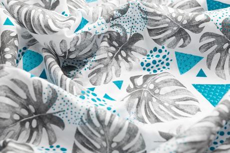 Sensillo mušelínová plienka lístie 120x120cm, 