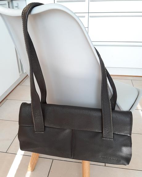 Gerry weber pravá kožená kabelka cez plece, 