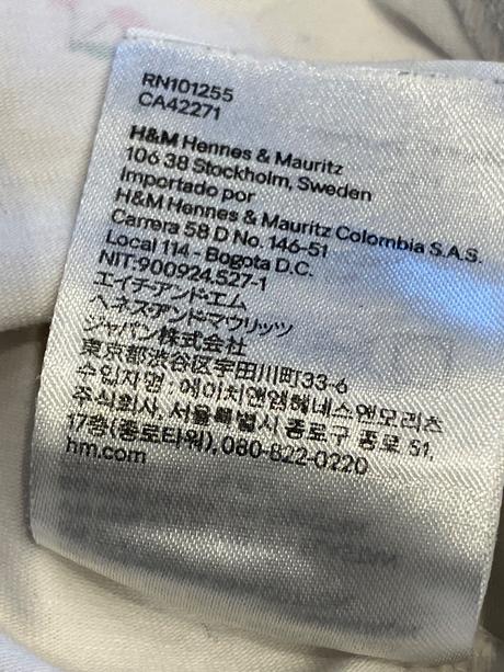 Dievčenské body s čerešňami h&m (74), h&m,74