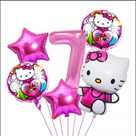 Set foliovych balonov hello kitty, 