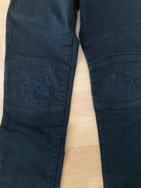 Čierne slim rifle, denim,140