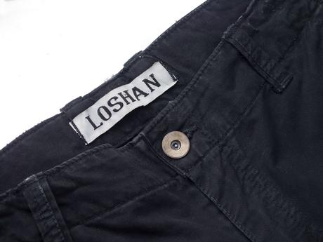 Bavlnené čierne kapsáče, xl