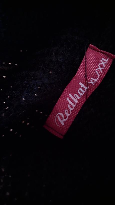 Sedy a cierny sveter s visackou xl/xxl, xl / xxl