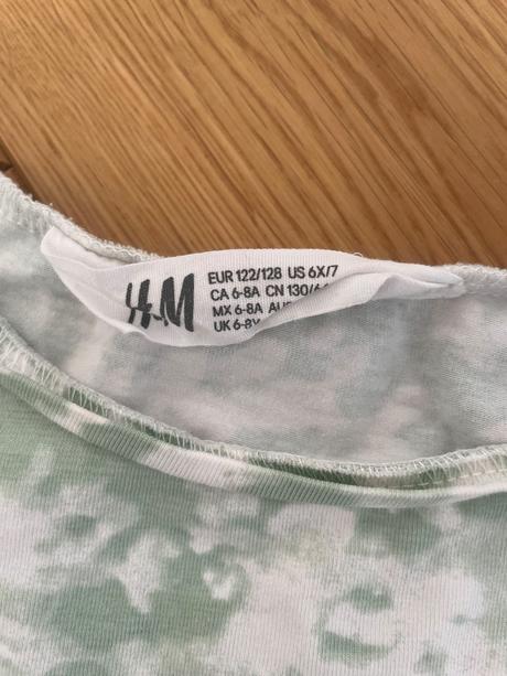 Batikovane tricko, h&m,122