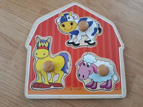 Puzzle hospodárske zvieratá,