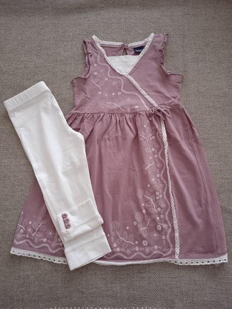 Letná súprava ( šaty + legínky ), 122