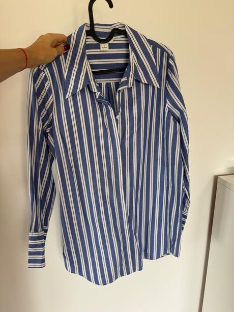 Monki košeľa pasikava modrá, s