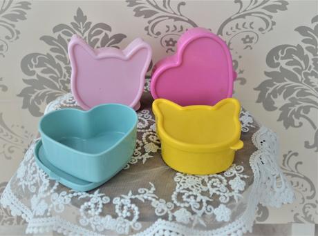 4 x dózička na jedlo s vrchnákom, 