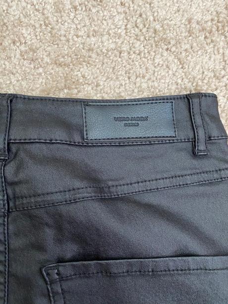 Koženkové nohavice, vero moda,s