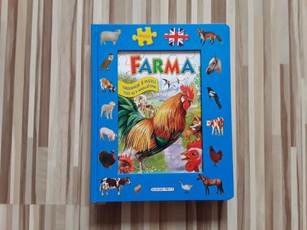 Kniha farma s 8 puzzle slovensko anglická, 