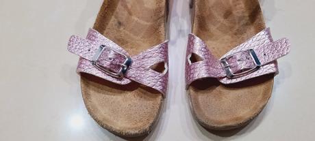 Sandalky metalicke ružove, 33