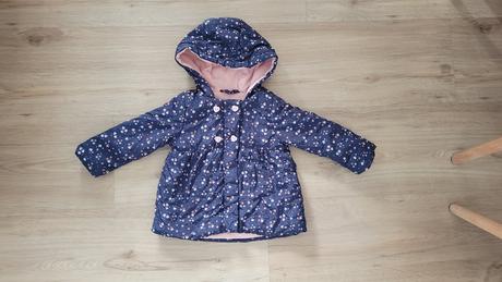 Dievčenská zateplená prechodná bunda veľ. 74, fox & bunny,74