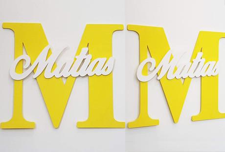 Písmeno s menom cca 30-35cm, 