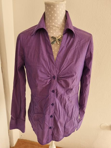 Fialová elastická blúzka veľ. 40, 40