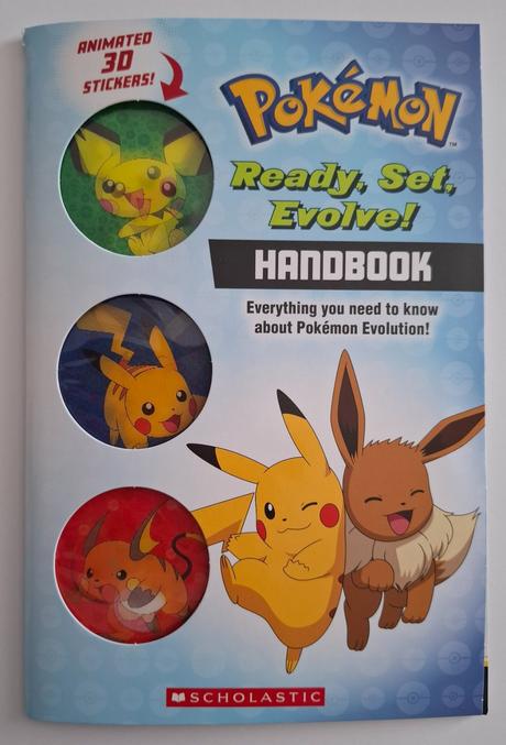 Knižka pokémon "evolution handbook" + 3d obrázky, 