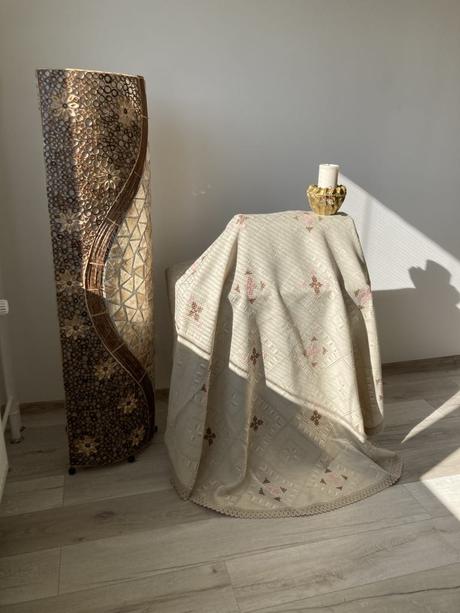 Obrus krémový -priemer-175 cm,,