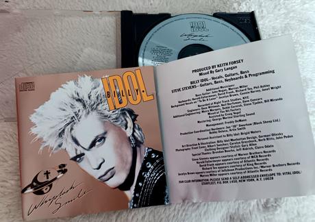 Cd billy idol - whiplash smile,