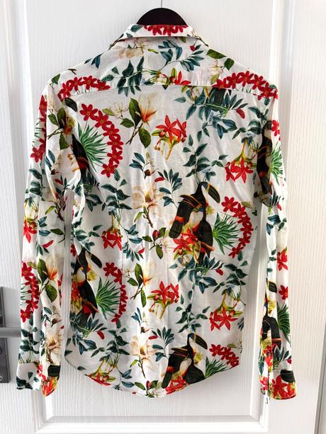 Luxusná lanová  košeľa alessandro lamura milano, m