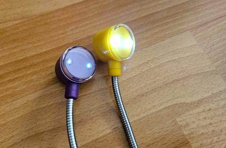 Malá detská lampička s klipom, 2 ks, 