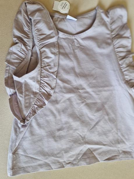 Tričko s volánovými rukávmi lindex, lindex,98