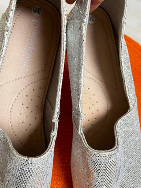 Strieborné luxusné espadrilky, 38