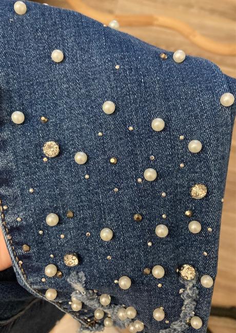 Krásne rifle s korálkami alebo s kamienkami,veľ.31, 30