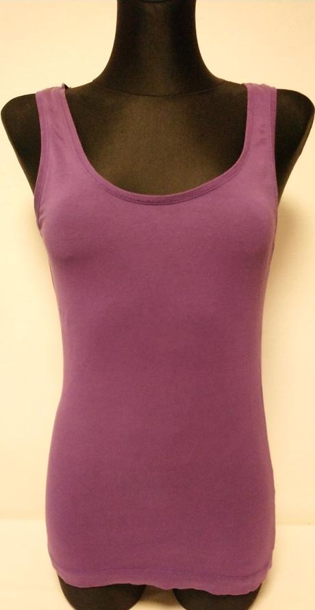 Dámsky tmavo fialový elastický top, h&m, s, h&m,s