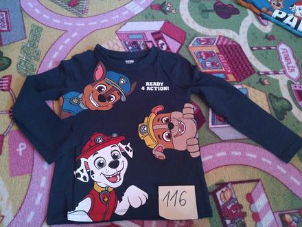 Chlapčenské tričko paw patrol, c&a,116