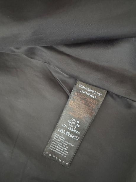 Kozenka čierna, topshop,xs