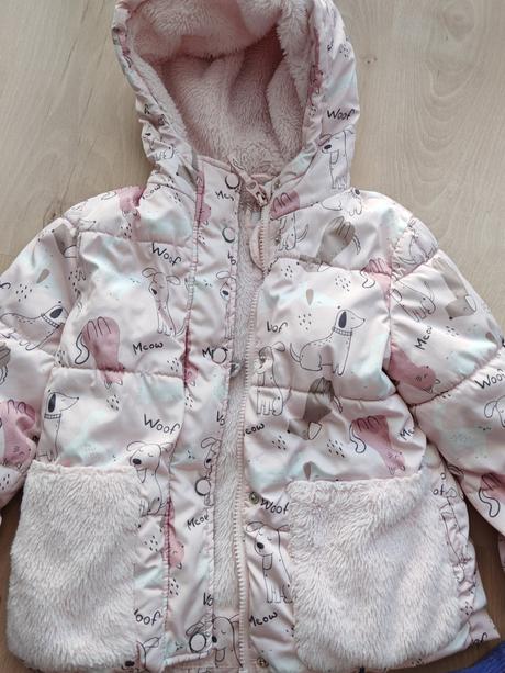 Zimná bundička vyteplena kožušinkou 104, sinsay,104
