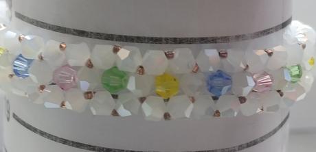 Ligotavé náramky zo sklenených korálok, 