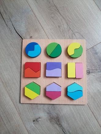 Vkladačka, tvary, farby, 