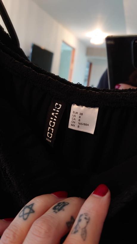Čierne šaty, h&m,38