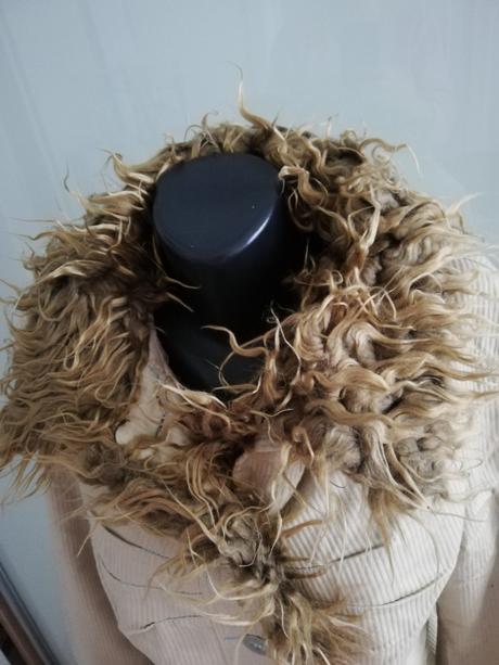 Béžový zimný kabát s odopínateľnou zimnou vložkou, l