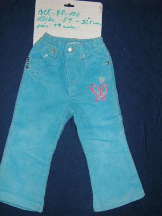 Mencestrove zateplene nohavice, 98