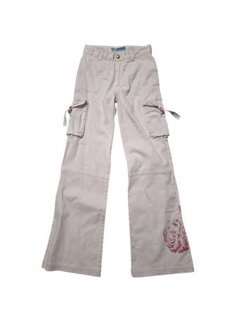 Dievčenské bavlnené nohavice, kenvelo,164