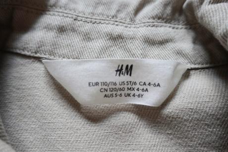 Riflová bunda h&m 110/116, h&m,110