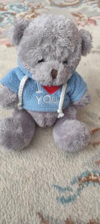 Plyšový macko s mikinkou,