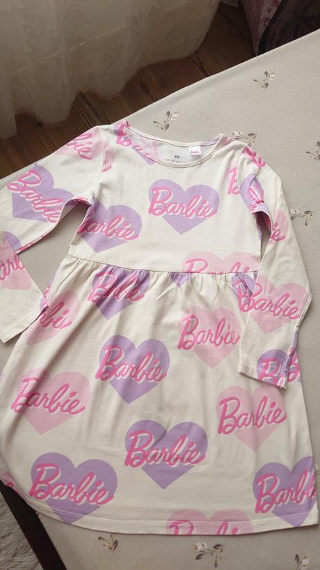 Barbie bavlnené šaty hm, h&m,128