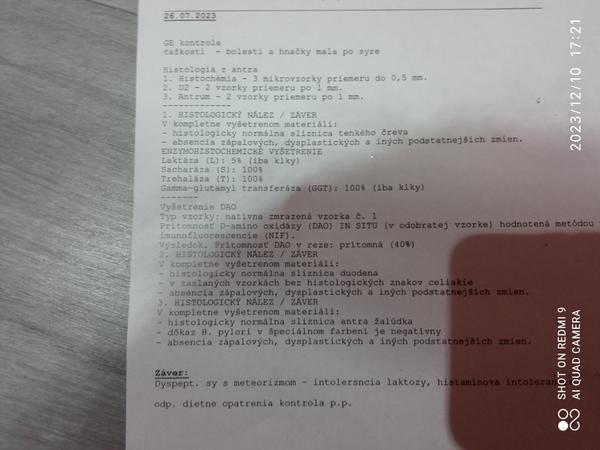 Mám podľa výsledkov intoleranciu?